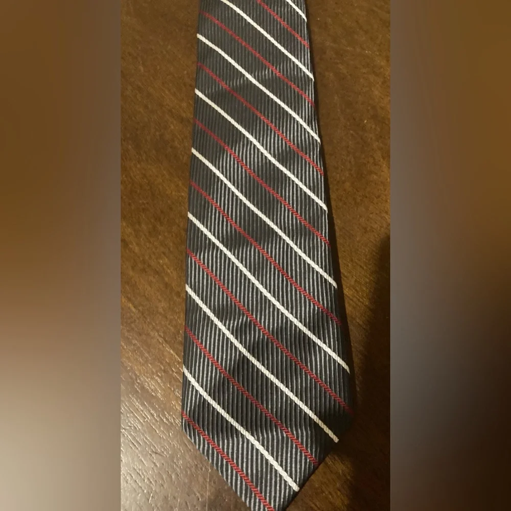 Boys DuPont Clip On Striped Tie